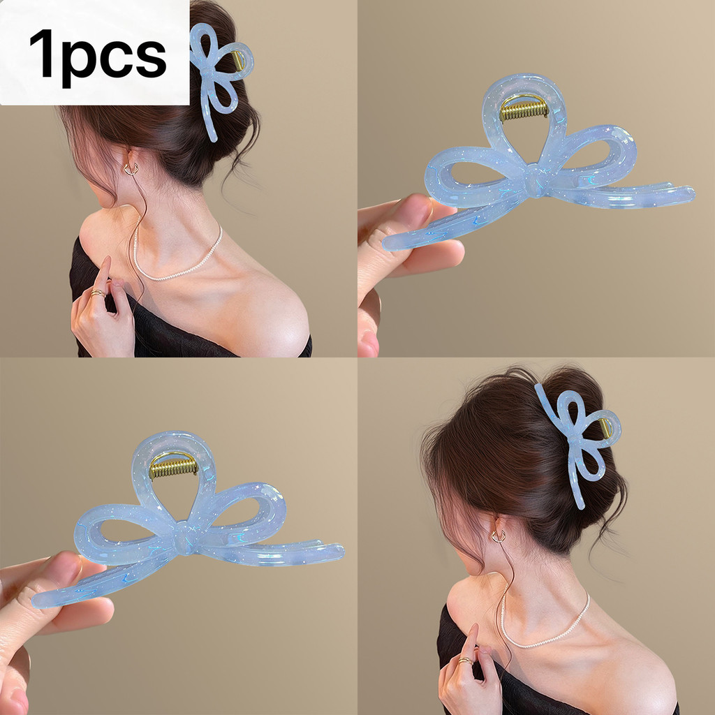 2025 คลิปคว้าโบว์มุกสไตล์ใหม่แฟชั่นคลิปฉลามคลิปผมหางม้า