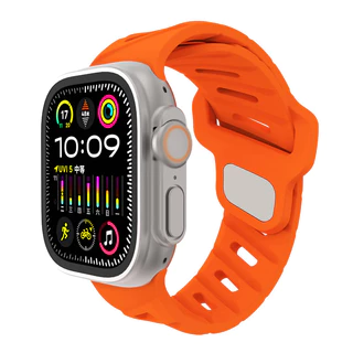 สายนาฬิกาซิลิโคนอ่อนนุ่มสำหรับ iWatch Series11 10 9 8 7 6 5 4 3 SE 2 1 Ultra 49mm46mm44mm42mm45mm มีหลายสีให้เลือก