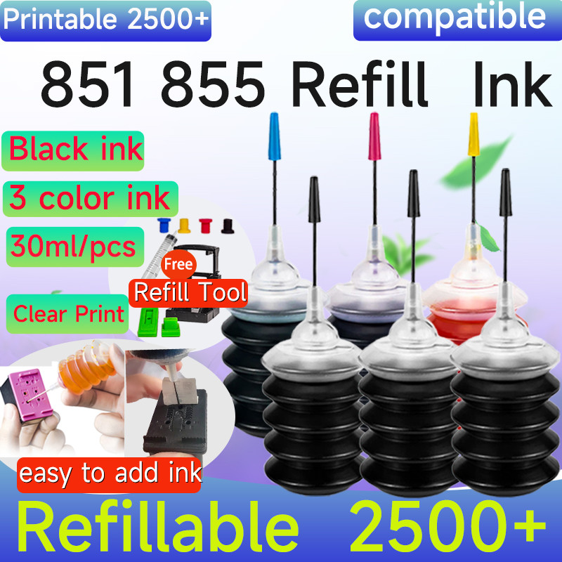 ใช้งานร่วมกับ hP 851 ตลับหมึก 855XL hP851 สีดํา hP855 สี hP 851 855 ตลับหมึกสําหรับ HP d5168 470b 41