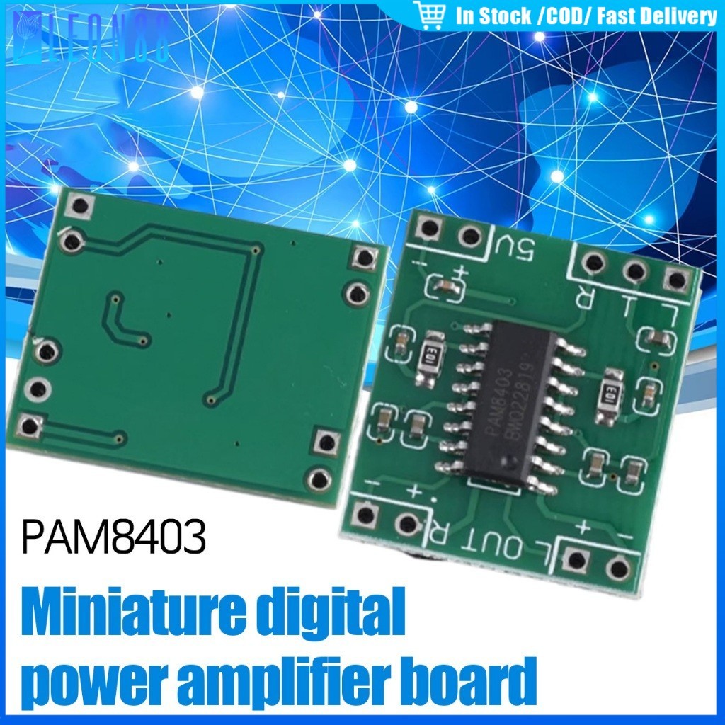 ของมาใหม่！5ชิ้น เครื่องขยายเสียงสเตอริโอดิจิตอล บอร์ดขยายเสียง 5v pam8403 โมดูลขยายเสียง