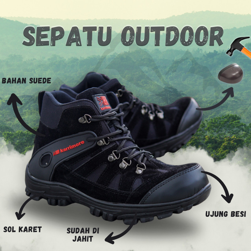 [PREMIUM ORIGINAL] Karrimor Mens Outdoor Tracking Mountain Shoes / Karimor Summit Hiking safety Shoe