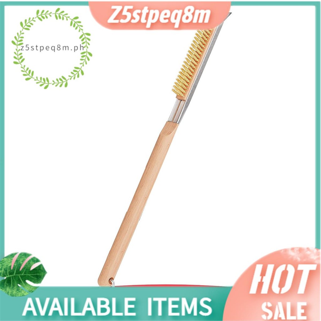 แปรงเตาอบและหินพิซซ่า 1 ชิ้นพร้อมที่ขูด 21In - Clean Stone Beeth Every Bake Robust & ใช้งานง่าย