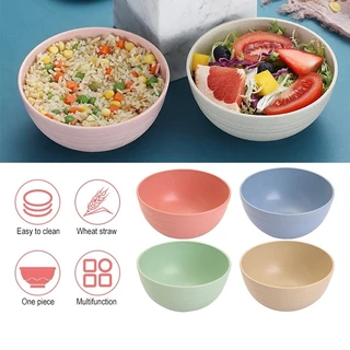 BLIVO ชามฟางข้าวสาลี ขนาด 15-20cm. ถ้วยข้าวใส่อาหาร ผลิตจากวัสดุธรรมชาติฟางข้าวสาลี ชาม ถ้วย ชามข้าว นำเข้าไมโครเวฟได้