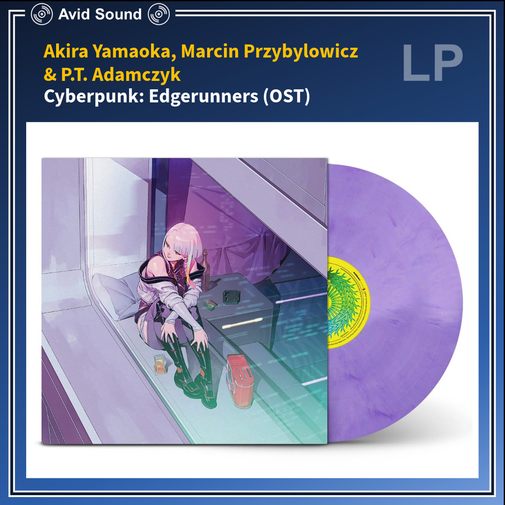 แผ่นเสียง Akira Yamaoka Marcin Przybylowicz PT Adamczyk Cyberpunk Edgerunners ใหม่ ซีล Cyberpunk Edgerunners Vinyl LP