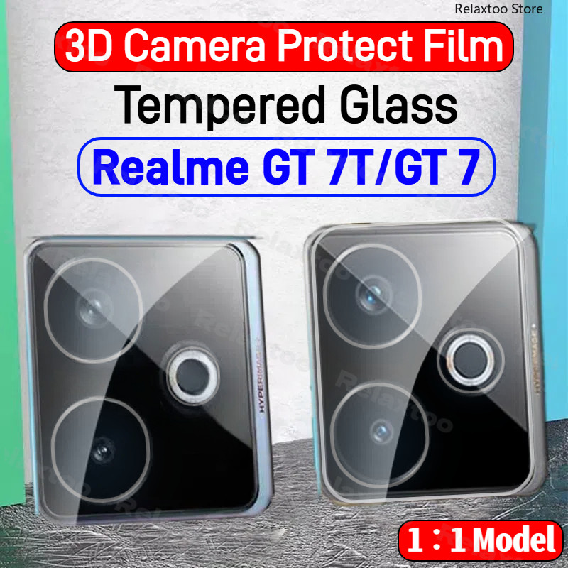 Realme Gt7 5G 3Dกล้องเลนส์ป้องกันฟิล์มสําหรับRealme GT 7 7T Gt7 T Gt7T RealmeGt7T RMX5061 5G HDคลุมท
