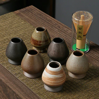 แท่นวางแปรงมัทฉะ ที่วางแปรงชงชา แท่นเสียบแปรงชงชา เซรามิค พร้อมส่ง Handmade