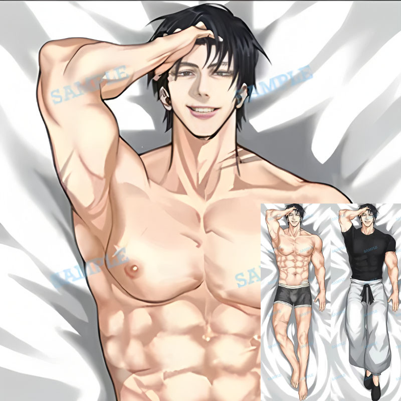 อะนิเมะ Dakimakura หมอน Jujutsu Phantom Parade Kaisen Fushiguro Touji PillowCover ผ้าปูที่นอนเบาะ