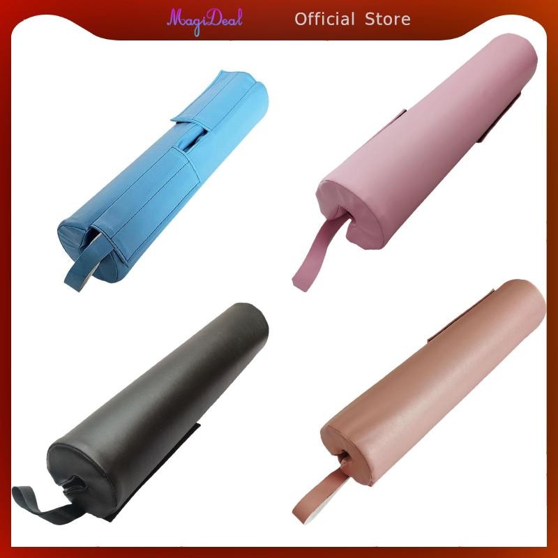MagiDeal ที่วางแผ่นรองดัมเบลหนัง PU แบบพกพา สิ่งที่แนบมายกน้ําหนัก 43x9 ซม. แผ่นรองอเนกประสงค์อเนกประสงค์อเนกประสงค์ ฟองน้ําหนา