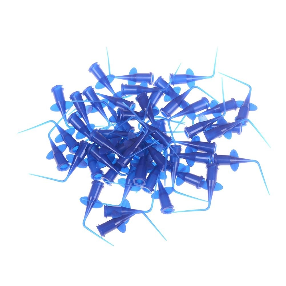 50Pcs Irrigation Rinse Tips Flexible Composite Resin Rinse Tip Endo Soft Needle
