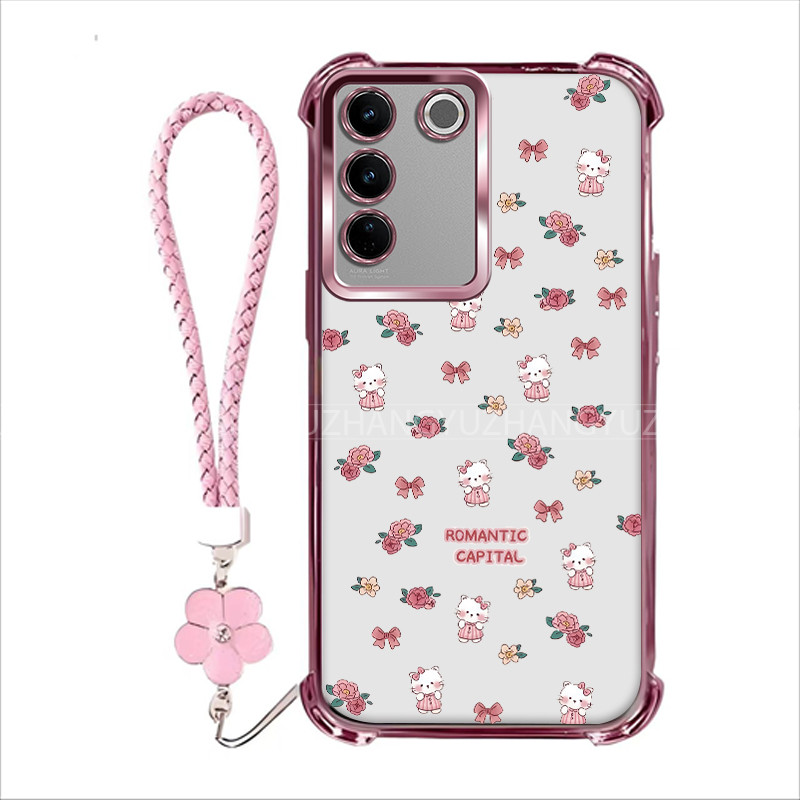 เคส VIVO V27 V27E V29 V29E 5G สําหรับใหม่ซิลิโคนสี่มุมป้องกันการตก HDM