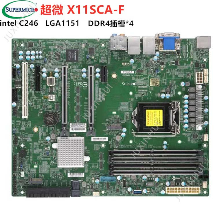 Supermicro X11SCA-F X11SSH-F X11SSM-F C246 workstation 1151 pin รองรับ 8-รุ่น 9-รุ่น CPU เมนบอร์ดเดส