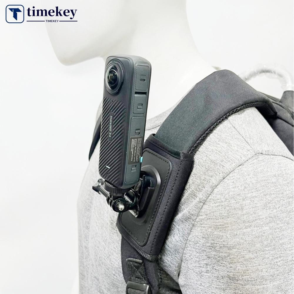 TME 360 หมุนกระเป๋ากระเป๋าเป้สะพายหลังสายคล้องไหล่ Mount สําหรับ GoPro Hero 13 12 11 10 9 DJI Action 5 Pro 4 Insta360 X4 X3 ผู้ถือ