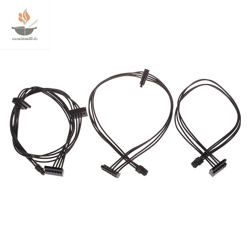 THSUN 1 PC 35/45/65 ซม. 4 Pin to SATA สายไฟสําหรับอินเทอร์เฟซบอร์ดหลัก SATA SSD HDD สาย TH