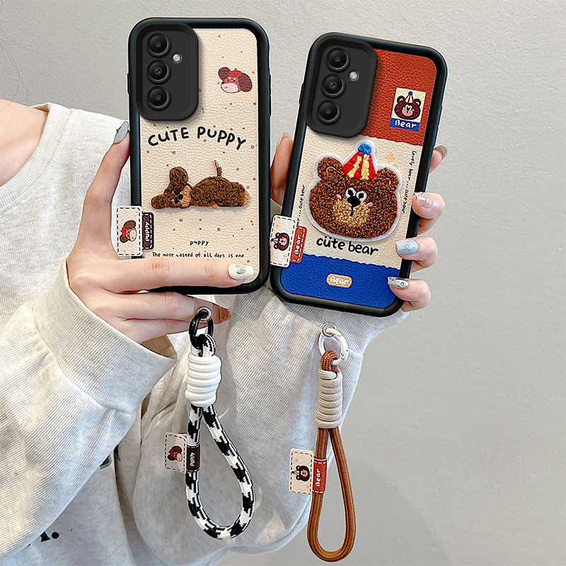 เคส samsung a14 เคส samsung a15 เคสโทรศัพท์ลายหนังปักลาย