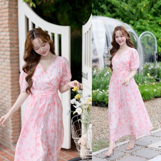 Sweet Cloudy puff maxi dress [Made by Pastel Time]
