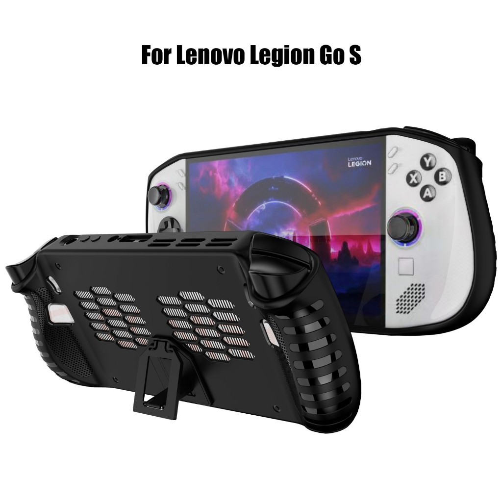 เคสTPUสําหรับLenovo Legion Go S Soft Coverพร้อมที่วางป้องกันเต็มร่างกายShock-Absorption Anti-Scratch