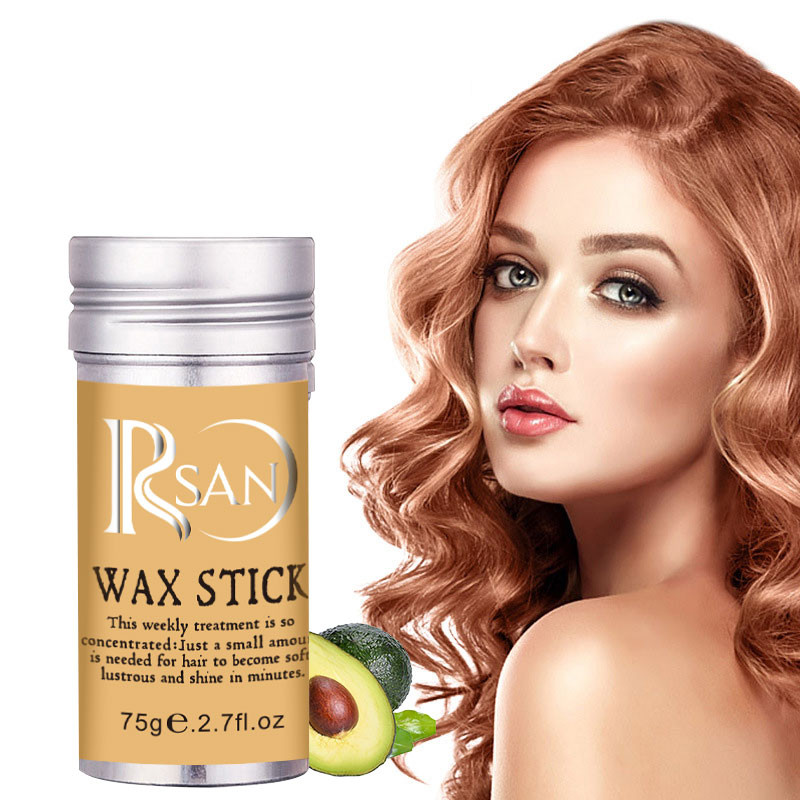 RSAN ครีมจัดแต่งทรงผม 72g ครีมตกแต่งผม เก็บผมฟู แท่งแว็กซ์จัดแต่งทรงผม ขี้ผึ้งแท่งจัดแต่งทรงผม เส้นผมเรียบเนียน(R04)