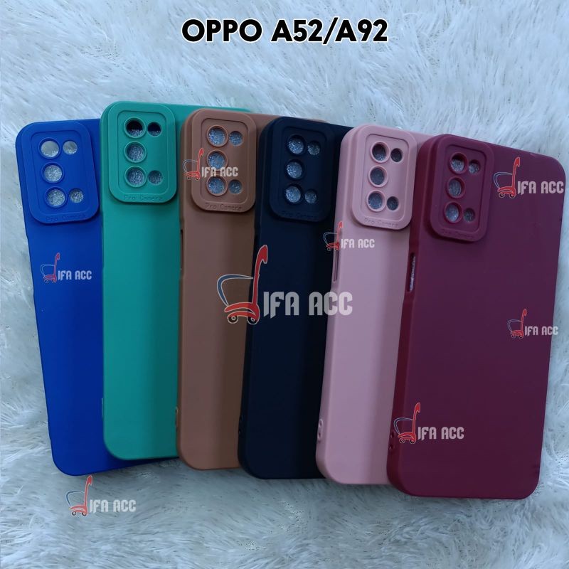 CASE Oppo A52 Oppo A92 Softcase TPU pro macaron ตัวป้องกันกล้อง 360 Df Store