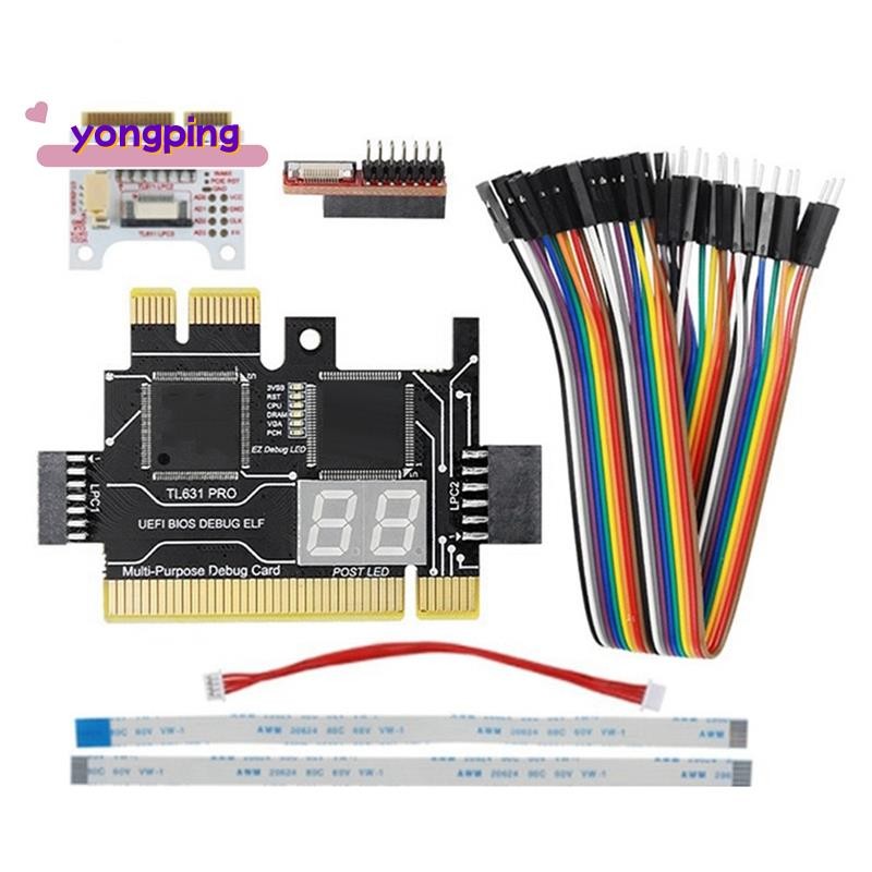 TL631 Pro การ์ดวินิจฉัย + การ์ดขยายการ์ดวินิจฉัย PCI-E เมนบอร์ดมัลติฟังก์ชั่นแล็ปท็อปเครื่องวิเคราะห