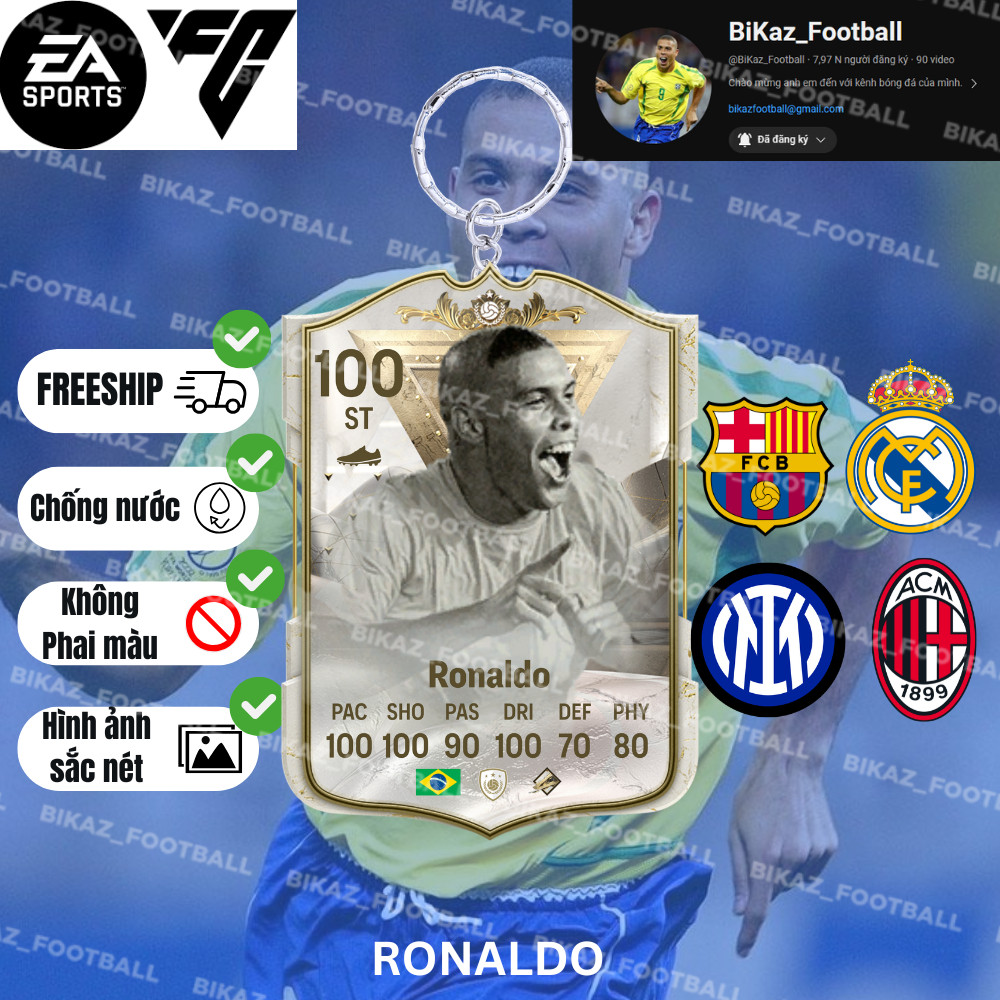 PLAYER พวงกุญแจ - AC MILAN