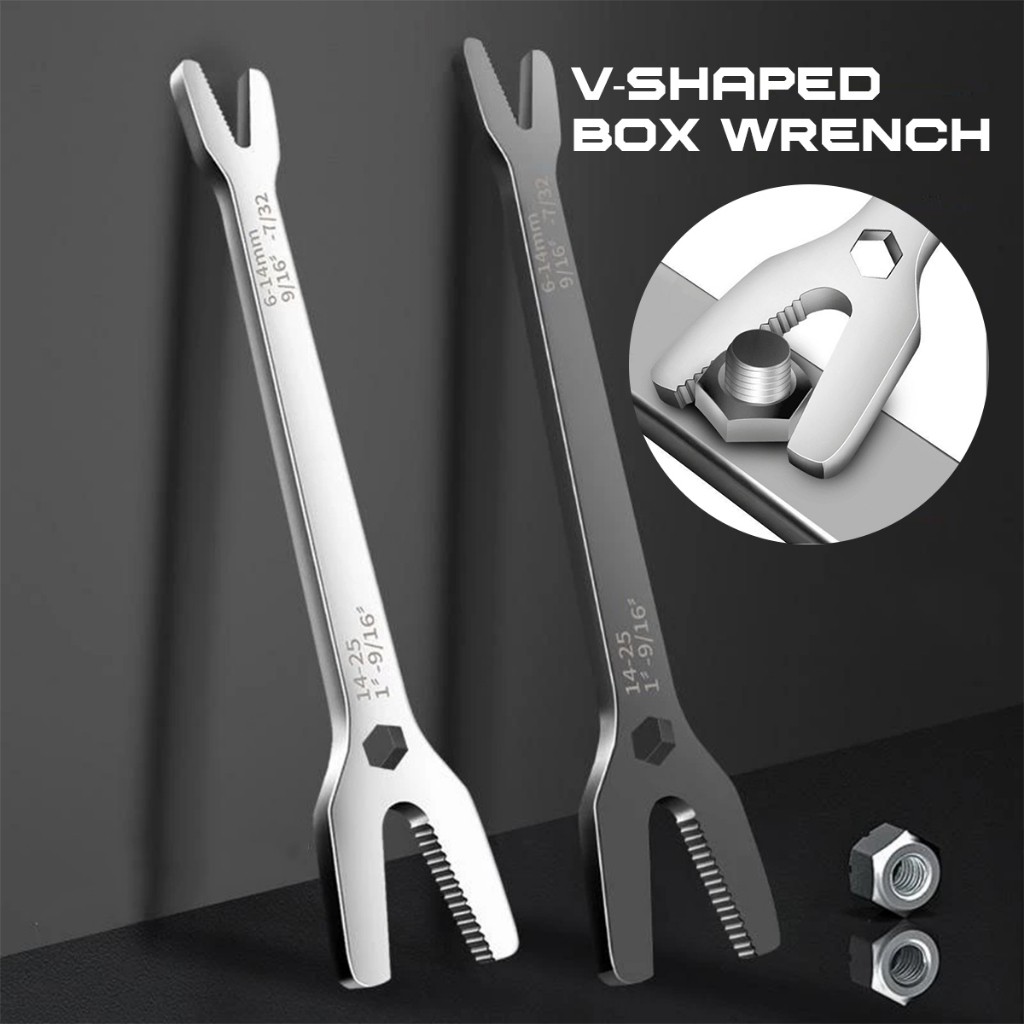 ร้านอยู่กทม.ประแจอเนกประสงค์ 6-25mm.ประแจตัว y ซ่อมรถ ประแจดอกขันน็อตสองหัว แบบเหล็กคาร์บอนสูง - รูปที่ 2