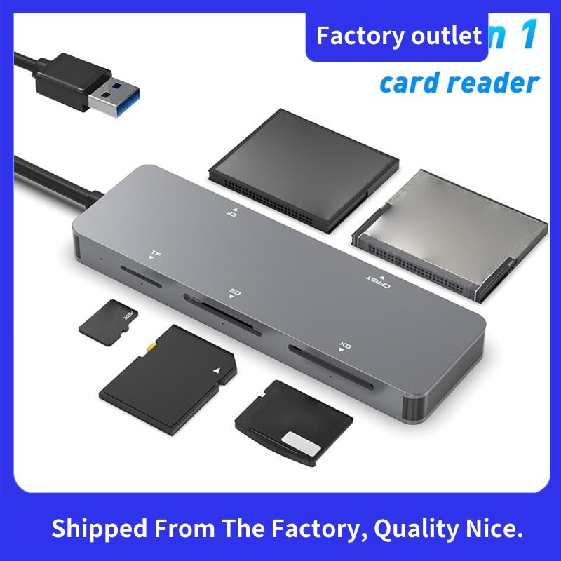 เครื่องอ่านการ์ด USB SD CFast//XD/SD/TF เครื่องอ่านการ์ด 5 in 1 เครื่องอ่านการ์ด USB 5Gbps สําหรับอุปกรณ์เสริมแล็ปท็อปพีซี