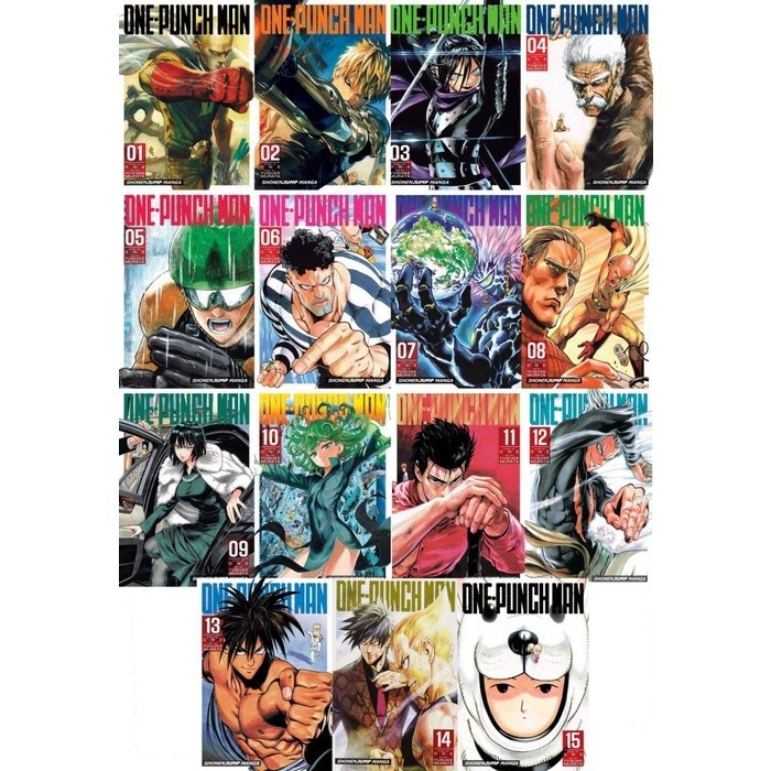 One-Punch Man Vol. 1-25 (มังงะ) อังกฤษ By ONE Yusuke Murata