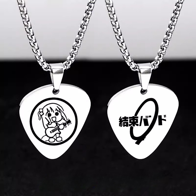 อะนิเมะ BOCCHI THE ROCK สร้อยคอกำไล Gotoh Hitori Yamada Ryo เหล็กไทเทเนียม คอสเพลย์ อุปกรณ์เสริม ของขวัญ