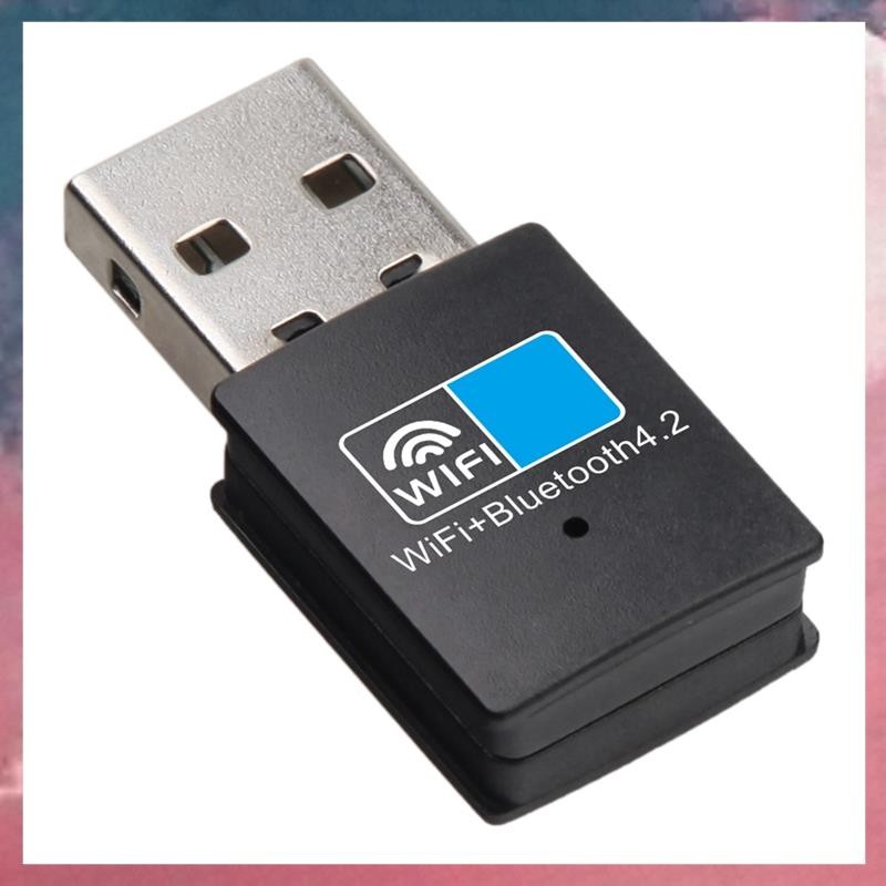 อะแดปเตอร์บลูทูธ USB Wifi, Bluetooth 4.2 150Mbps Wifi Dongle การ์ดเครือข่าย, เครื่องส่งสัญญาณตัวรับส