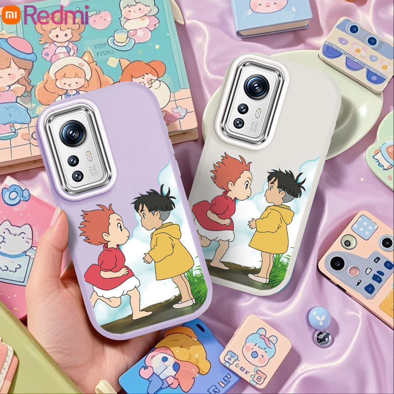 Hayao Miyazaki Animation "Ponyo on The Cliff By The Sea" Ponyo Reveals Sosuke Case for Redmi Note 9S