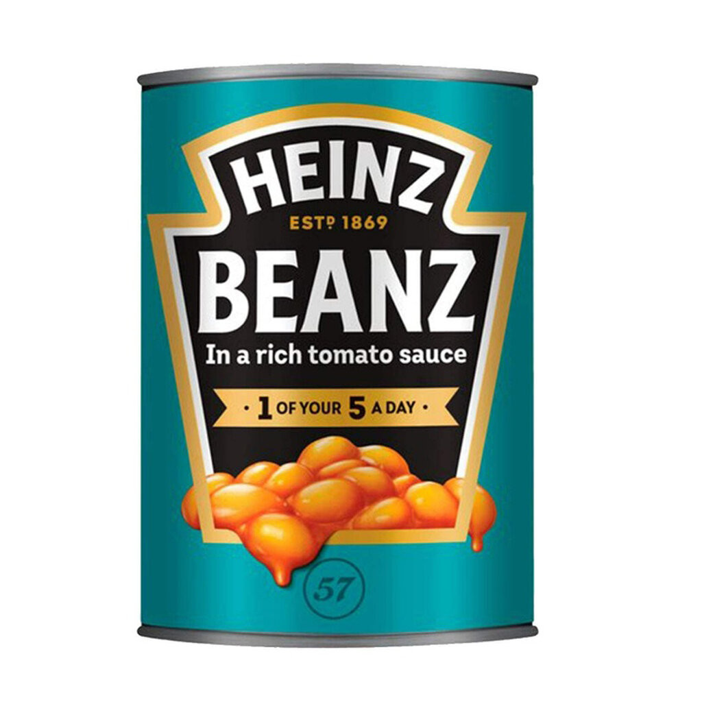 Heinz White Beans in Tomato Sauce ไฮนซ์ ถั่วขาวในซอสมะเขือเทศ 415 g. (05-9228)