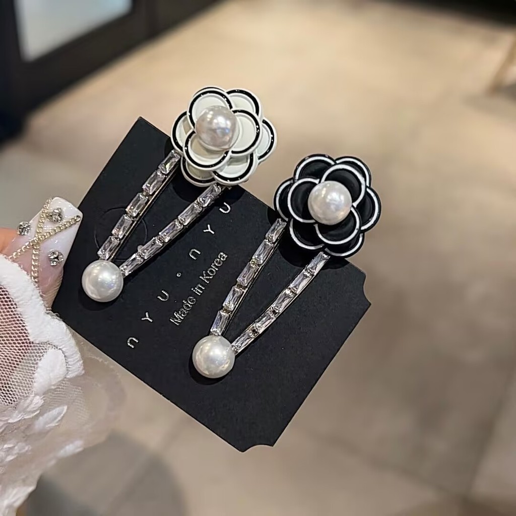 Influencer Elegant Camellia Hairpin Retro แฟชั่นหรูหรา High-End ด้านข้างHairpin หญิง
