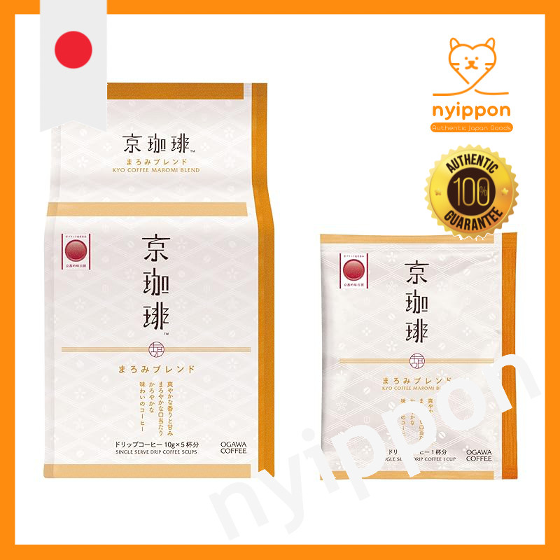 Ogawa Coffee Kyoto Coffee Maromi Blend Drip Coffee, 5 Servings