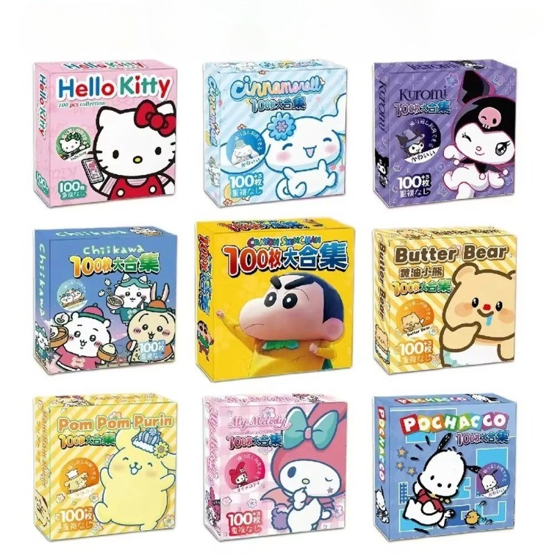 100PCS สติกเกอร์ Kawaii สาว KT Kuromi Pochacco Melody การ์ตูน DIY Decals น่ารักสติกเกอร์ตกแต่งสําหรับของเล่นเด็ก