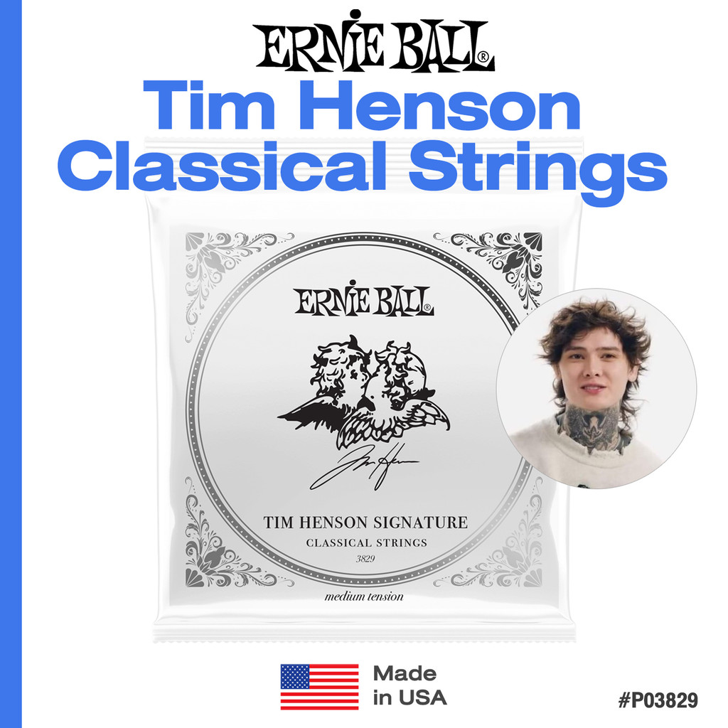 *Made in USA* Ernie Ball® Tim Henson Signature Classical Guitar Strings Medium Tension สายกีตาร์คลาส