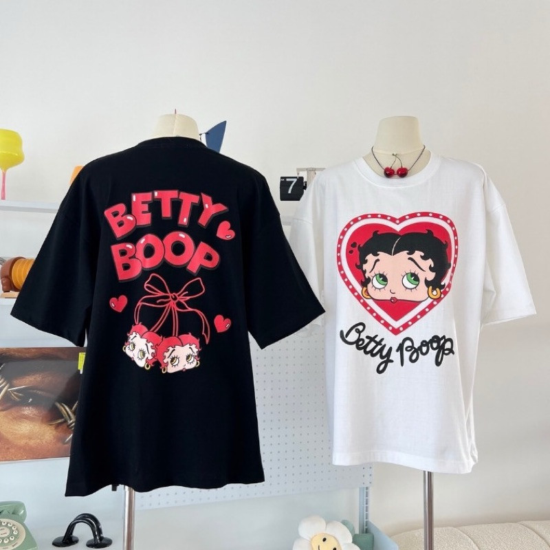 (จัดส่งตลอด 24 ชั่วโมง）OOOK Official ใหม่ เสื้อ Betty boop 💃🏻❤️