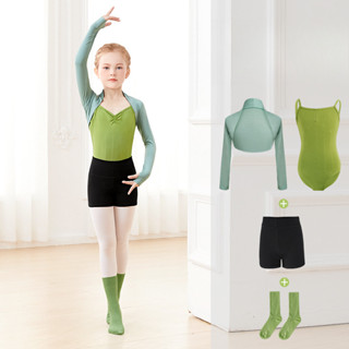 เสื้อเต้นบัลเล่ต์เด็กผู้หญิง เสื้อเต้นครอป