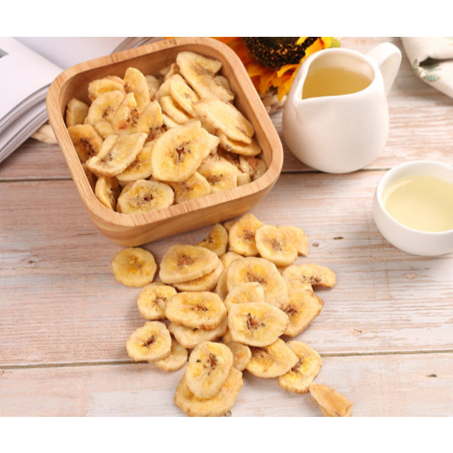 1 แถม 1กล้วยอบกรอบ 1 กิโลกรัม ขนมสุขภาพ