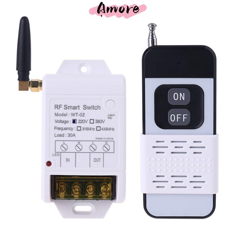 Amore รีโมทคอนโทรลสวิตช์ตัวรับสัญญาณพร้อมไฟ Led 2000M เครื่องส่งสัญญาณการรับความไวเป็นพิเศษสําหรับปั๊มน้ํา