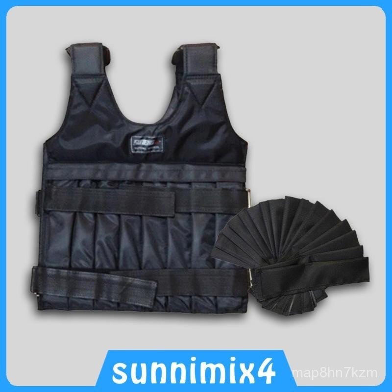 [ Weighted Weight Vest Adjustable Training Fitness Workout Strength Exercise 44 LB