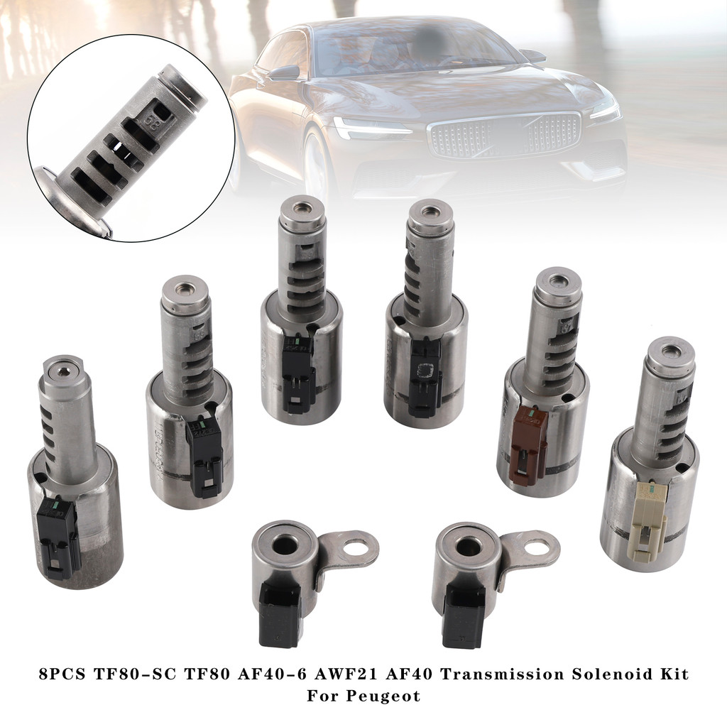 8 ชิ้น TF80-SC TF80 AF40-6 AWF21 AF40 ชุดวาล์วโซลินอยด์เกียร์, เหมาะสําหรับ Peugeot