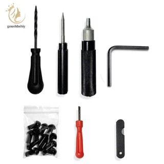 [GOOY] 1 ชุดรถรถจักรยานยนต์ยางซ่อม Plugger เครื่องมือยางชุดซ…