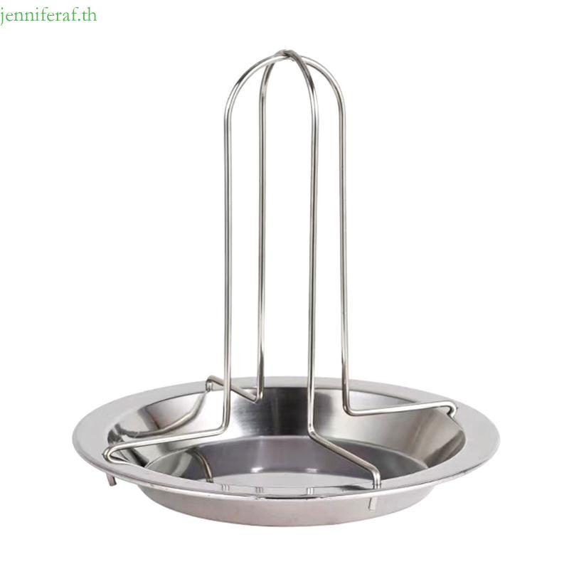 Jenniferf Chicken Roaster Rack สําหรับเตาอบย่างบาร์บีคิวทนทานแนวตั้งสัตว์ปีกตุรกีขาตั้ง
