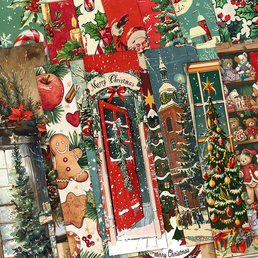 30ชิ้น/เซ็ต※วินเทจสุขสันต์วันคริสต์มาสที่คั่น※แฟชั่นหนังสือเครื่องหมายหน้าเครื่องเขียนโรงเรียนอุปกรณ์สํานักงาน - รูปที่ 7