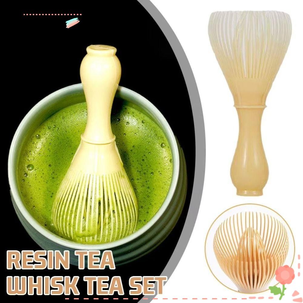 PEONYPAVILION Green Tea Powder Whisk,Reusable Handcrafted Matcha Whisk,แบบดั้งเดิมทนความร้อนPP Matcha Tool แปรงชา