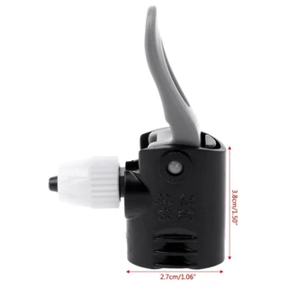 2 IN 1 Schrader/Presta หัวอะแดปเตอร์เติมลม สำหรับสูบตั้งพื้นจักรยาน#CY-M