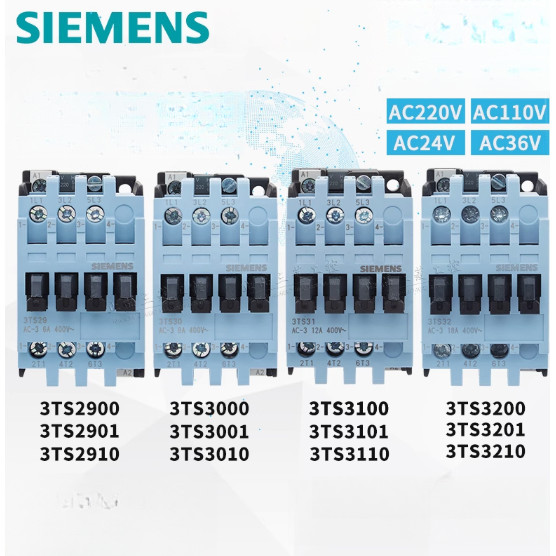 Siemens Contactor 3TS29 3TS30 3TS31 3TS32 00-10E-01E-0X 110V 220V