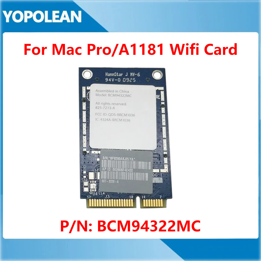Original BCM94322MC Airport Wireless Wifi Card สําหรับ MacBook 13 "A1181 สําหรับ Mac Pro A1289 MB988