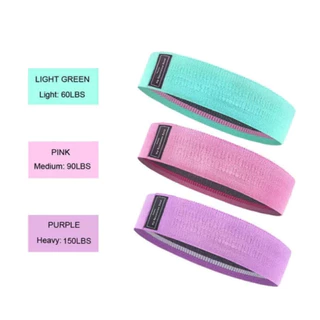 3 ระดับความต้านทาน yoga resistance band ยางยืดออกกำกาย ยางยืดออกกำลังกายขา ยางยืดสปอร์ต อุปกรณ์โยคะ G3323