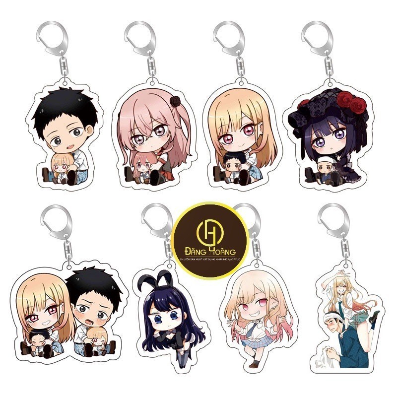 พวงกุญแจอะคริลิค Anime My Dress Up Darling Character Kitagawa Marin Kuroe Shizuku, rizu kyun อุปกรณ์